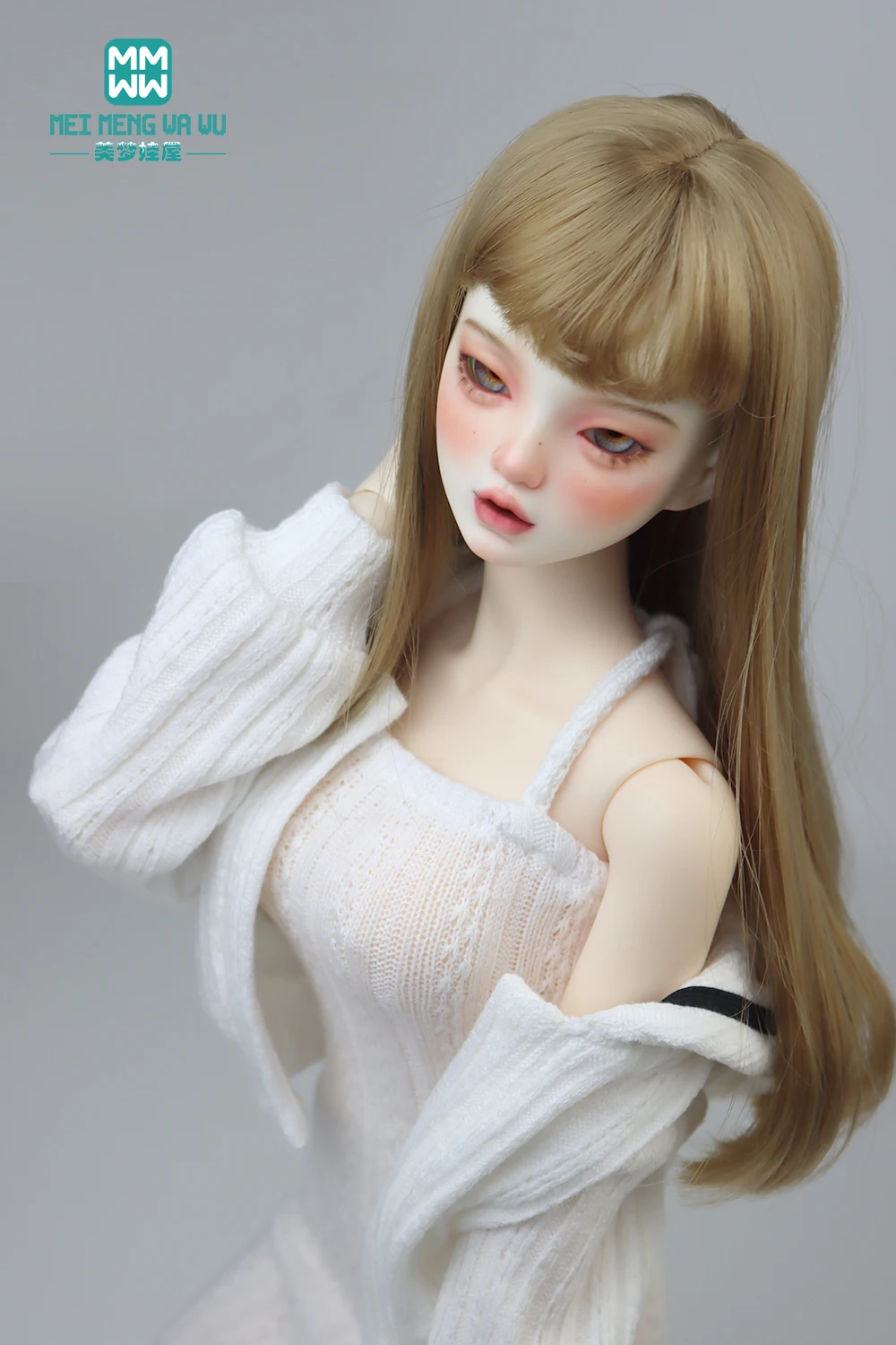 Doll Clothes Fashion Halter Slit Knit Skirt Sweater Coat Fit 43-60cm 1/4 /3 BJD DD SD13 Doll Accessories Girl Gift