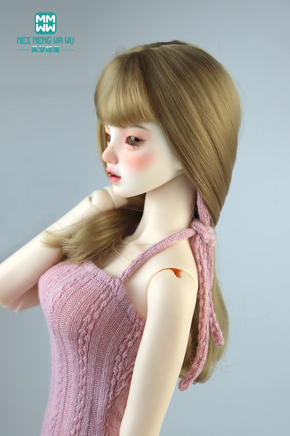 Doll Clothes Fashion Halter Slit Knit Skirt Sweater Coat Fit 43-60cm 1/4 /3 BJD DD SD13 Doll Accessories Girl Gift