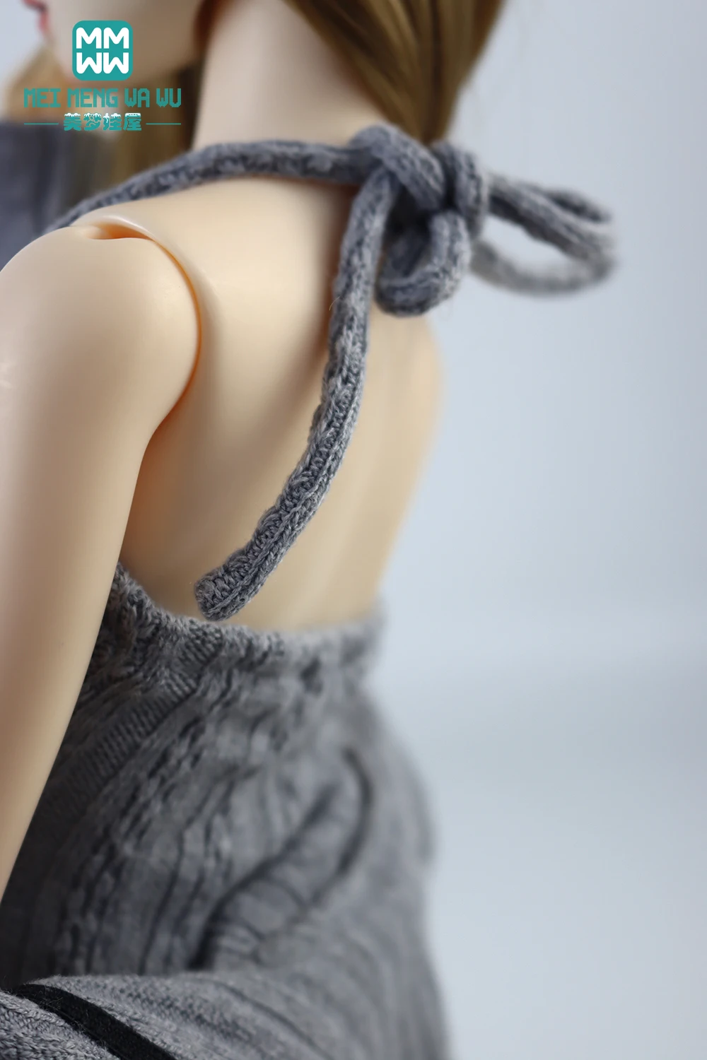 Doll Clothes Fashion Halter Slit Knit Skirt Sweater Coat Fit 43-60cm 1/4 /3 BJD DD SD13 Doll Accessories Girl Gift