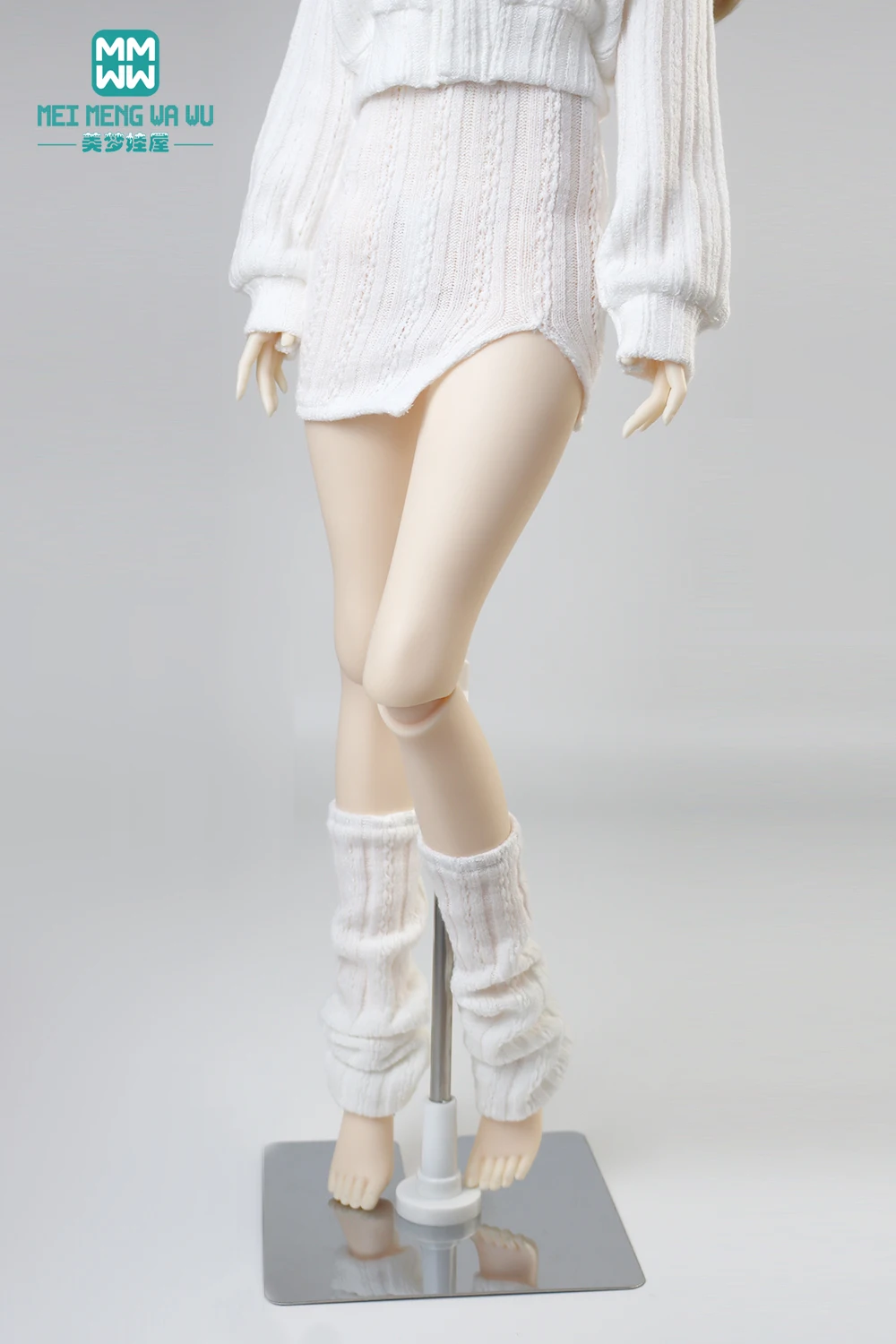 Doll Clothes Fashion Halter Slit Knit Skirt Sweater Coat Fit 43-60cm 1/4 /3 BJD DD SD13 Doll Accessories Girl Gift