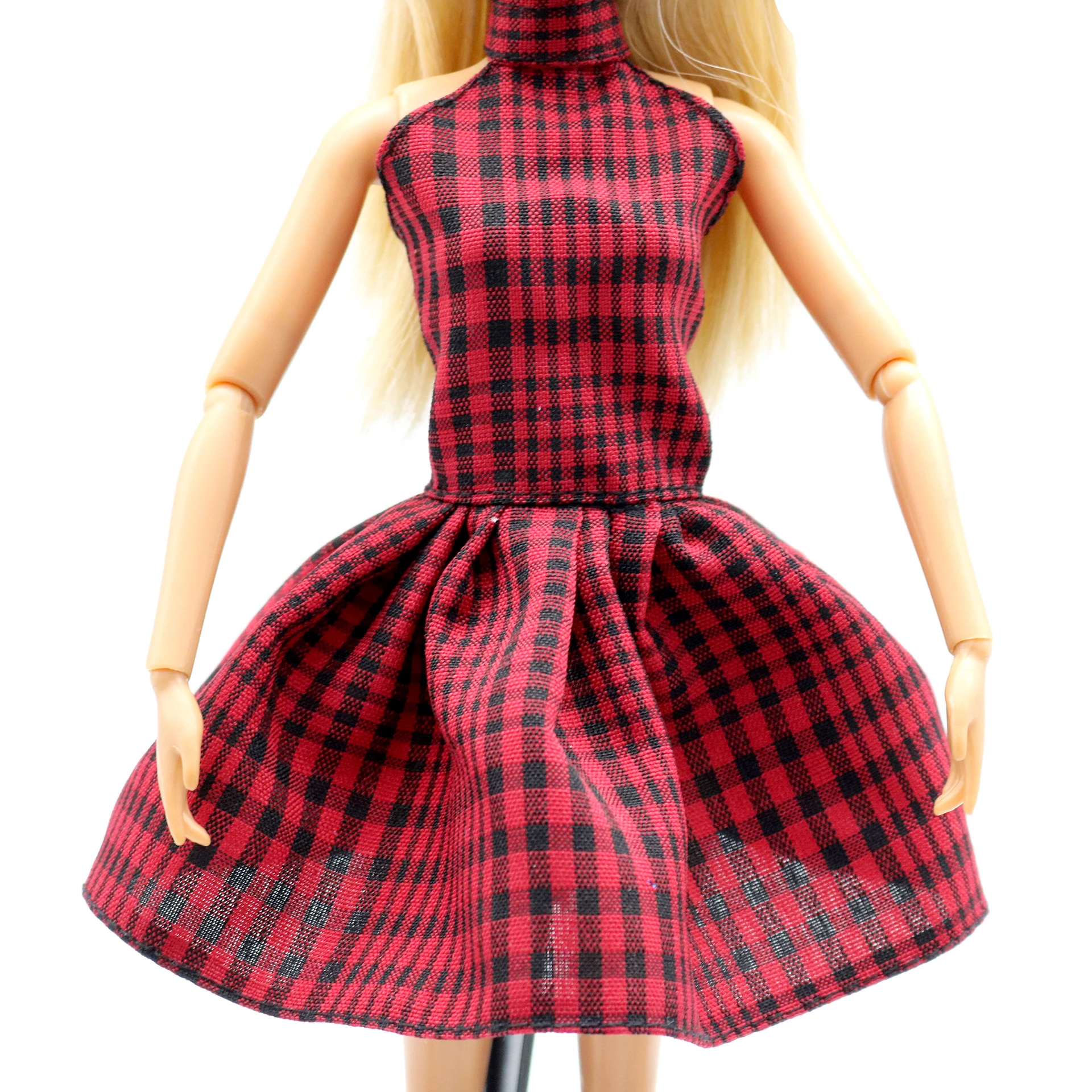 New 30cm 1/6 Plaid skirt Daily Wear Accessories Clothes for Barbies doll