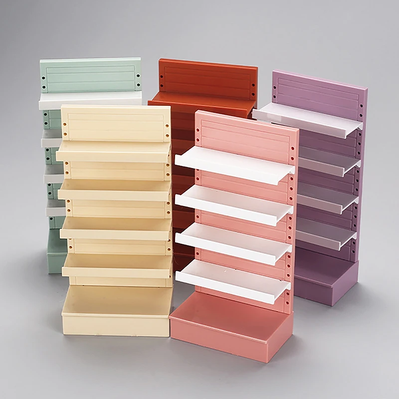 1/12 Dollhouse Supermarket Display Shelf Dollhouse Simulated Snack Cabinet Dolls House Miniature Furniture Accessories