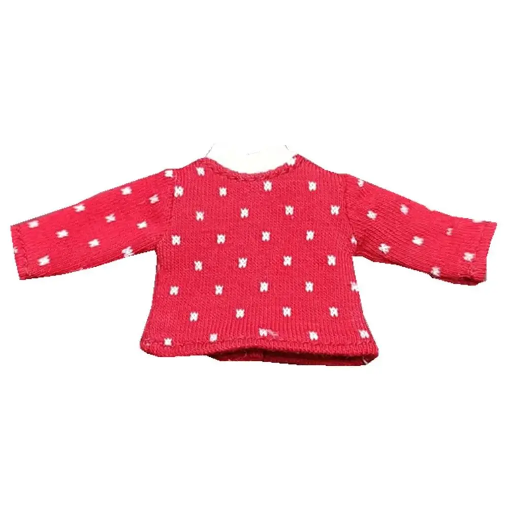 Obitsu 11 Clothes Suit Tops Bottoming Shirt Cotton Dot Blouse Mini Socks For for Joint OB11 Dolls Accessories Kids Toys