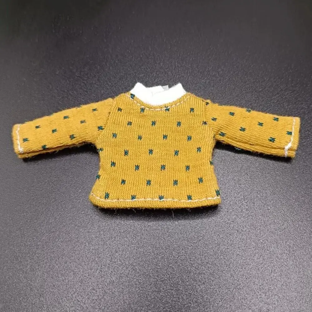 Obitsu 11 Clothes Suit Tops Bottoming Shirt Cotton Dot Blouse Mini Socks For for Joint OB11 Dolls Accessories Kids Toys