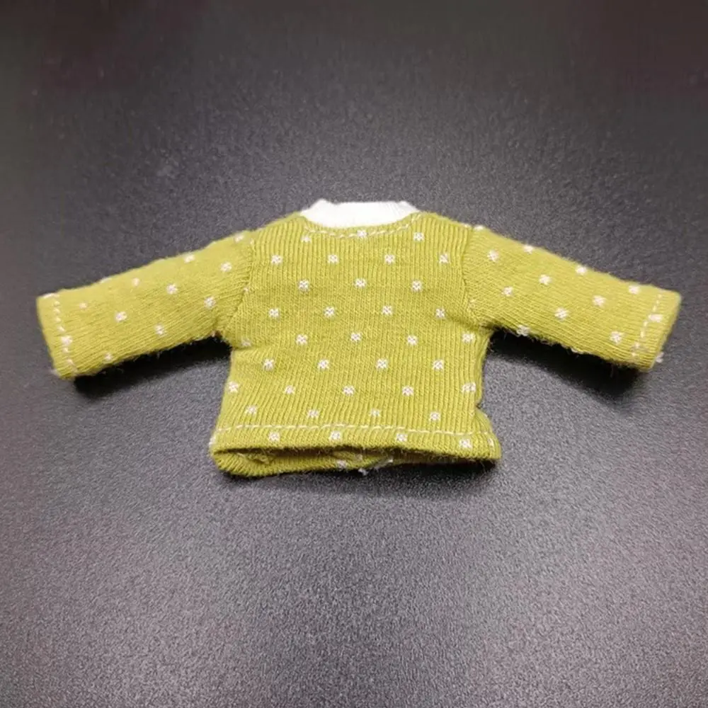 Obitsu 11 Clothes Suit Tops Bottoming Shirt Cotton Dot Blouse Mini Socks For for Joint OB11 Dolls Accessories Kids Toys