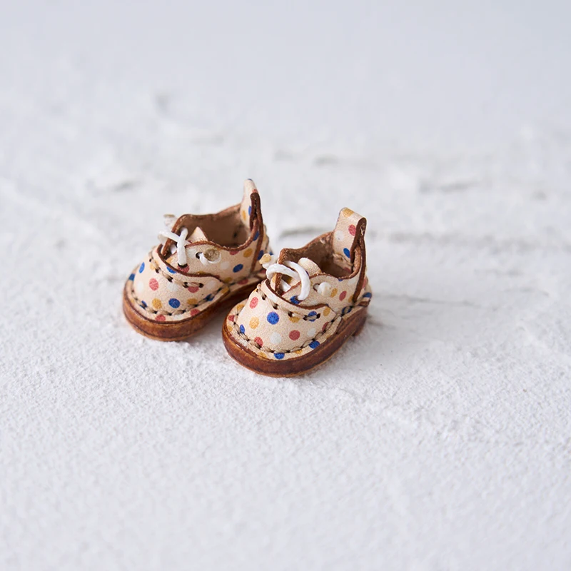 OB11 Doll Shoes 1/12 Inch Leather Shoes, Sports Shoes, Mosaic Shoes, Handmade Leather Shoes GSG Body9 YMY