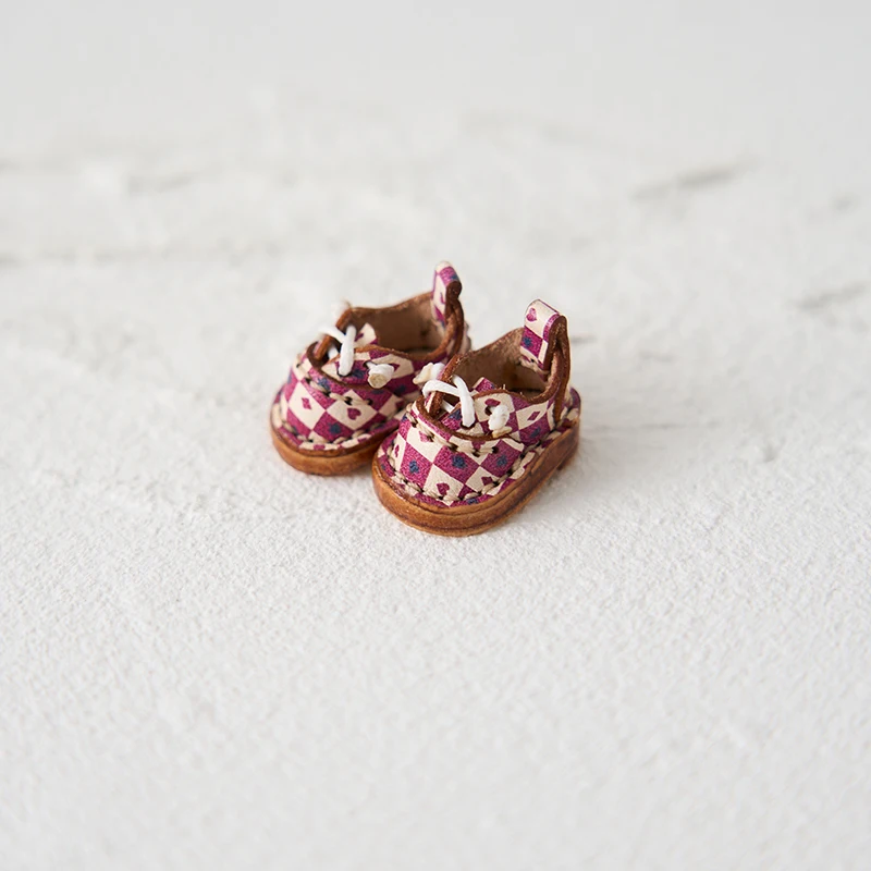 OB11 Doll Shoes 1/12 Inch Leather Shoes, Sports Shoes, Mosaic Shoes, Handmade Leather Shoes GSG Body9 YMY