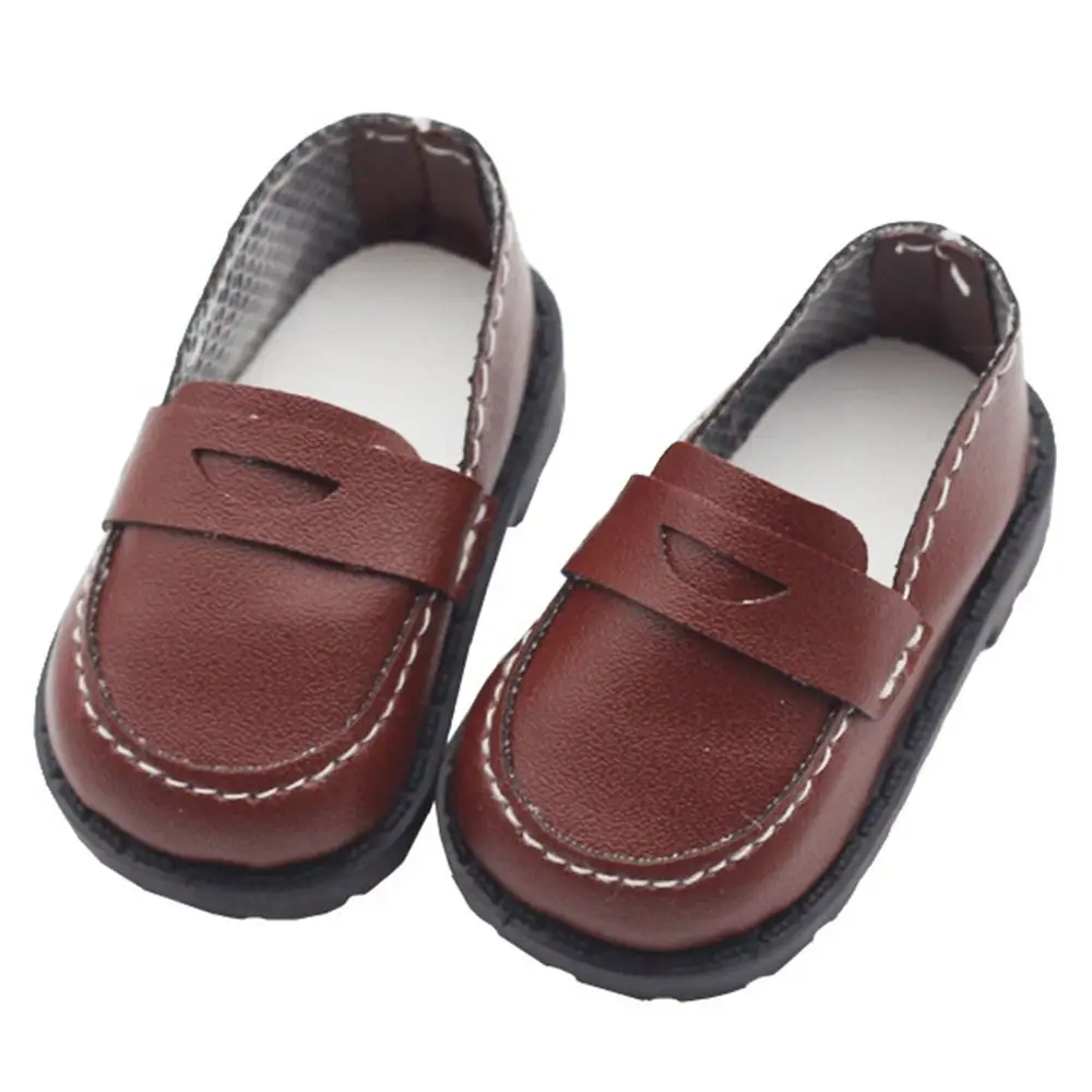 5.5*2.6cm Doll Leather Shoes Clothes Accessories For 20cm Cotton Dolls for EXO Idol Doll Casual Wear Shoes Fashion DIY Doll Toys