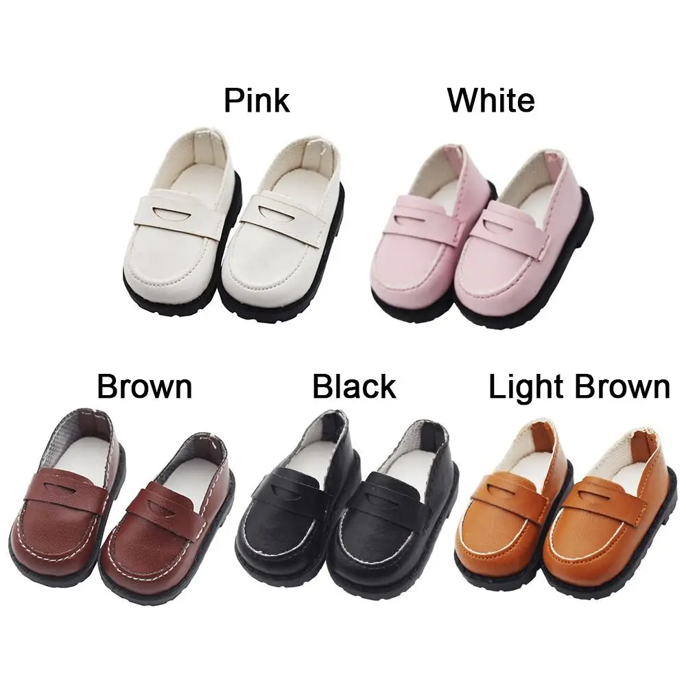 5.5*2.6cm Doll Leather Shoes Clothes Accessories For 20cm Cotton Dolls for EXO Idol Doll Casual Wear Shoes Fashion DIY Doll Toys