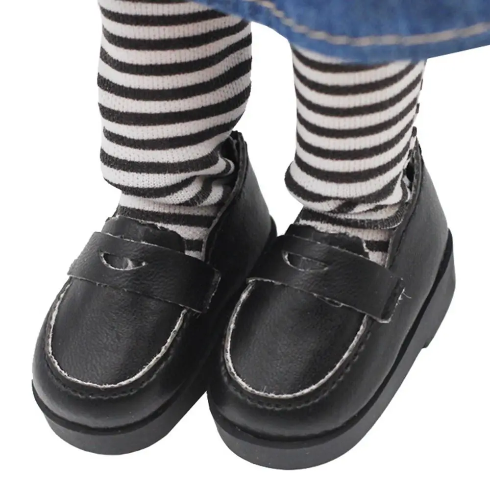 5.5*2.6cm Doll Leather Shoes Clothes Accessories For 20cm Cotton Dolls for EXO Idol Doll Casual Wear Shoes Fashion DIY Doll Toys
