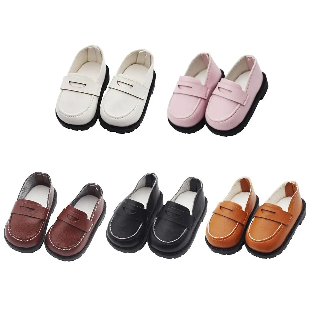 5.5*2.6cm Doll Leather Shoes Clothes Accessories For 20cm Cotton Dolls for EXO Idol Doll Casual Wear Shoes Fashion DIY Doll Toys
