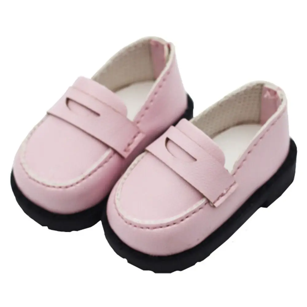 5.5*2.6cm Doll Leather Shoes Clothes Accessories For 20cm Cotton Dolls for EXO Idol Doll Casual Wear Shoes Fashion DIY Doll Toys