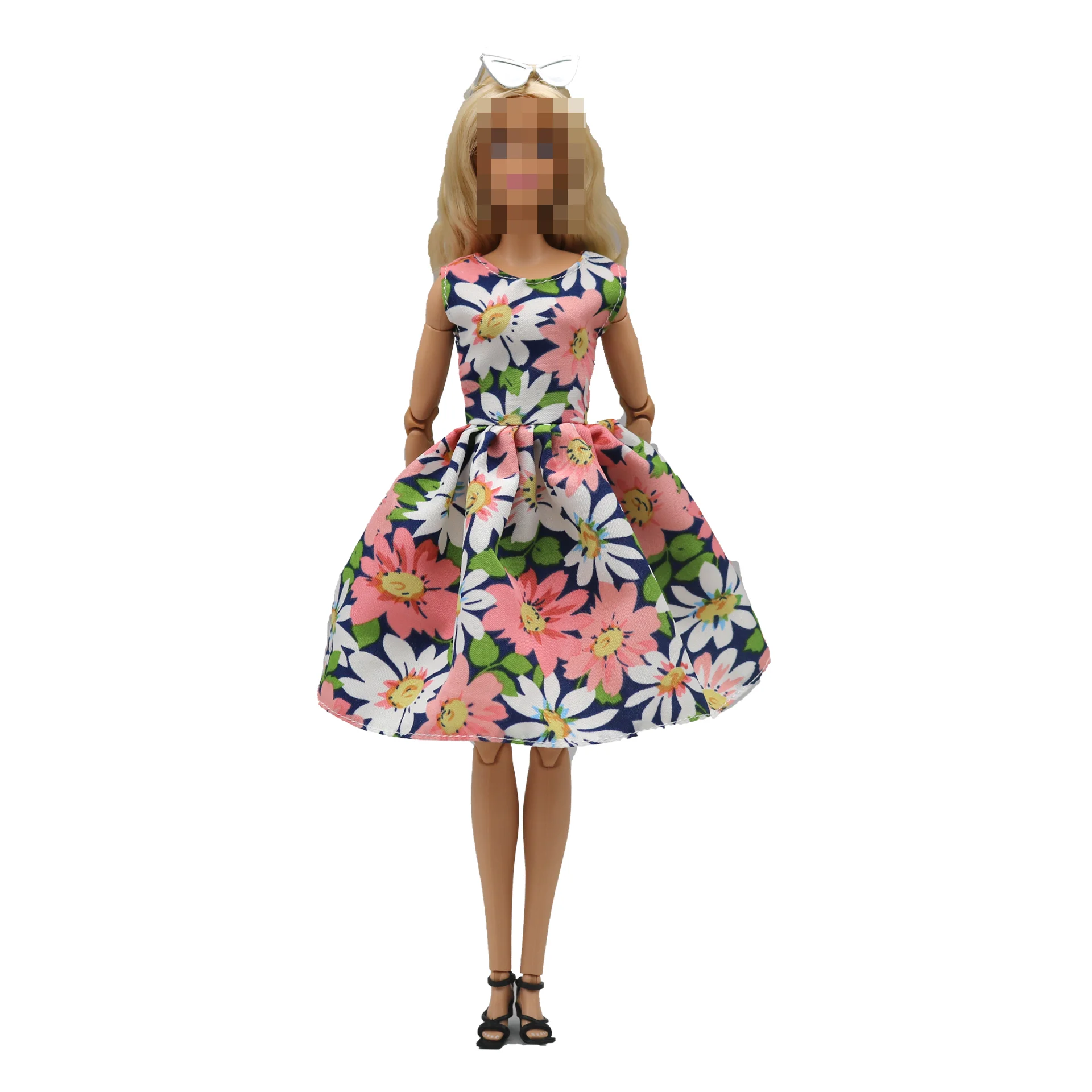 New 30cm 1/6 3 colors floral dress Daily Wear Doll Accessories Clothes for Barbies doll