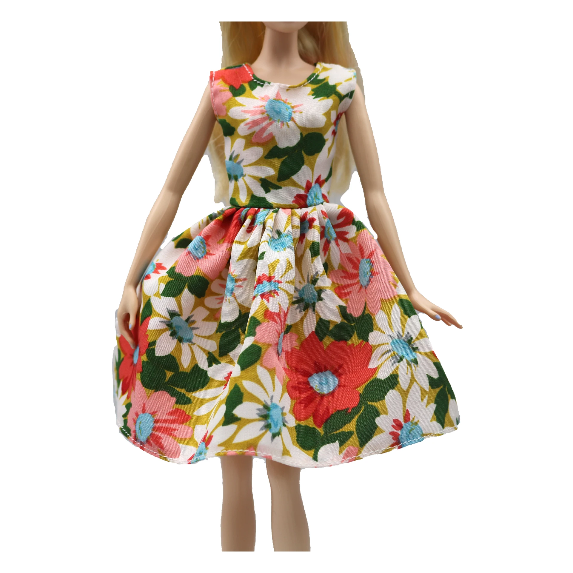 New 30cm 1/6 3 colors floral dress Daily Wear Doll Accessories Clothes for Barbies doll