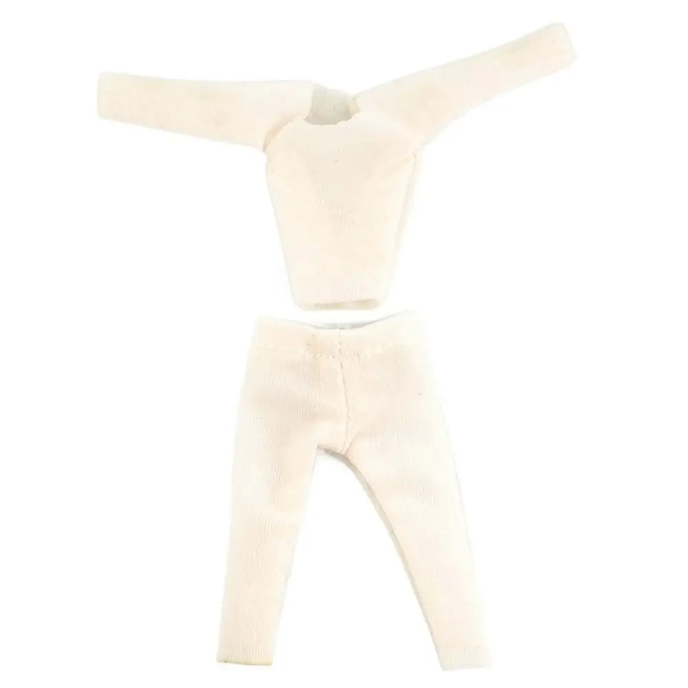 Ob11 Doll Clothes White Shirt Casual Wear T-shirt Tops Leggings For 1/12Bjd Dolls Accessories Obitsu11 Clothes Kids Toys