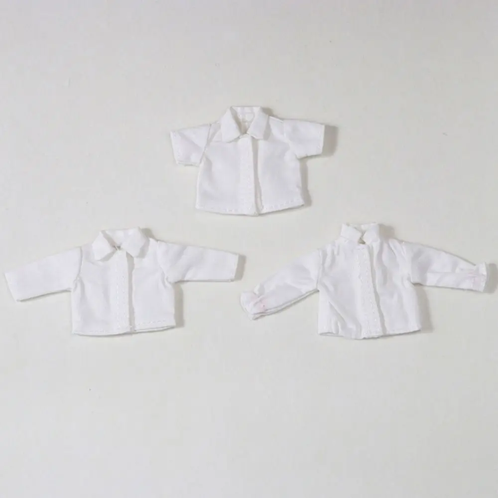 Ob11 Doll Clothes White Shirt Casual Wear T-shirt Tops Leggings For 1/12Bjd Dolls Accessories Obitsu11 Clothes Kids Toys