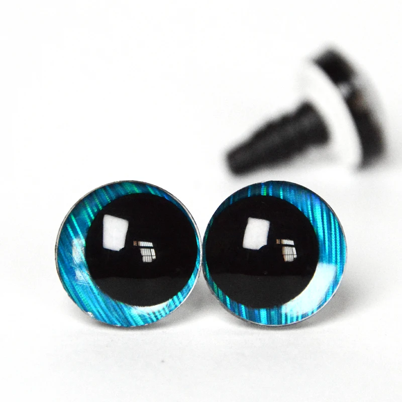 20PCS/lot 16mm 18mm 20mm 25mm 30mm Cartoon 3D glitter toy eyes funny doll eyes With washer FOR PLUSH CRAFT