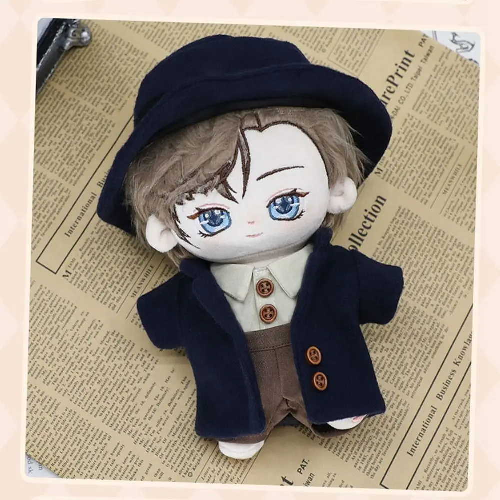 1Set 20cm Cotton Doll Windbreaker Hat Clothes Fashion Doll Overall Suit Casual Wears Suits Plush Idol Dolls Clothes Accessories