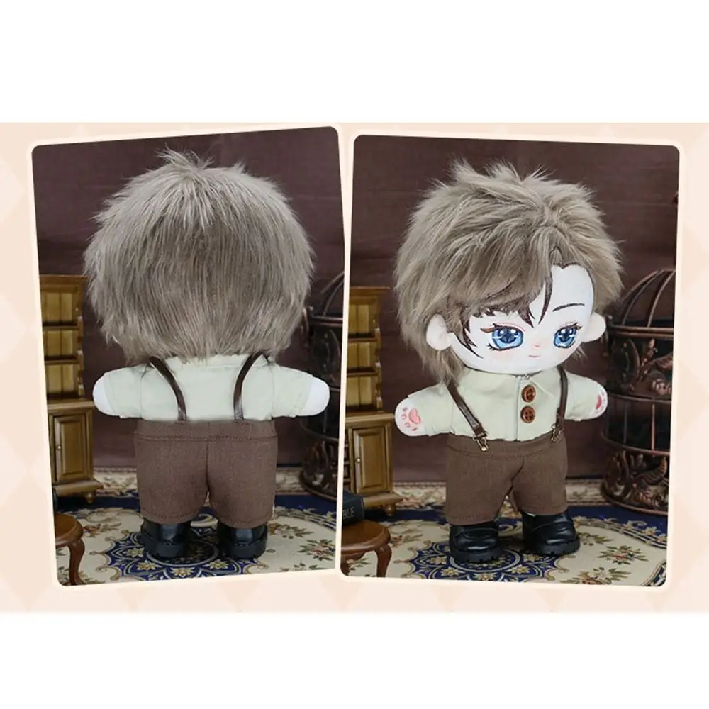 1Set 20cm Cotton Doll Windbreaker Hat Clothes Fashion Doll Overall Suit Casual Wears Suits Plush Idol Dolls Clothes Accessories