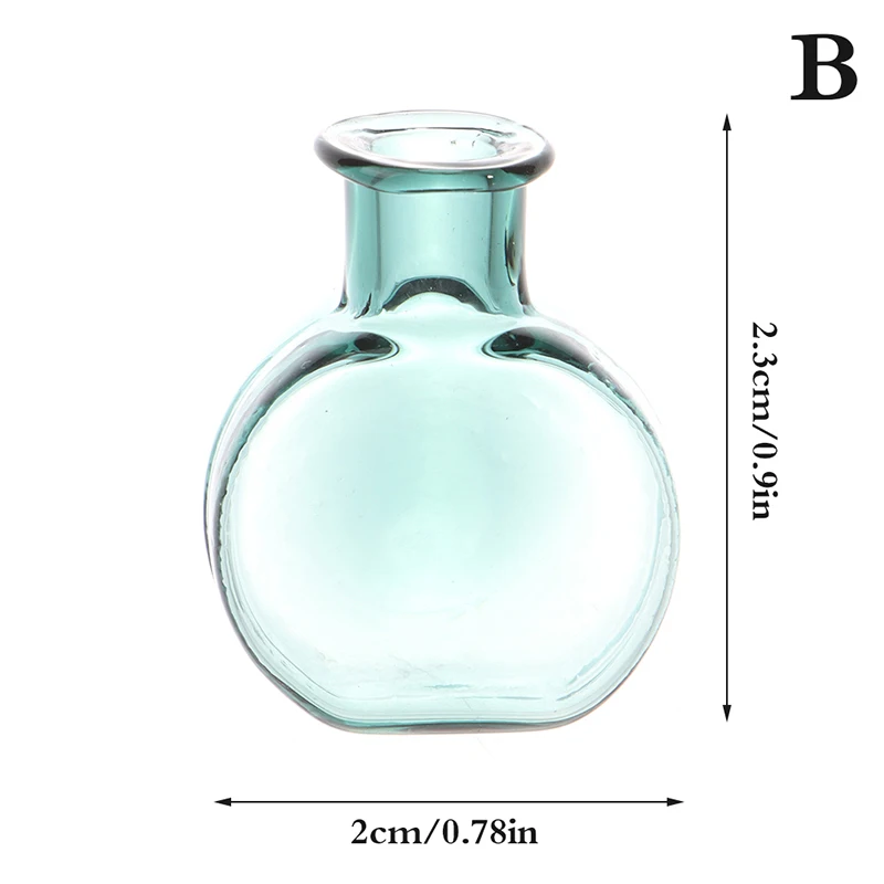 24 Styles 1/12 Lovely Miniature Dollhouse Glass Vase Mini Flower Vase for Doll House Furniture Decoration Accessories