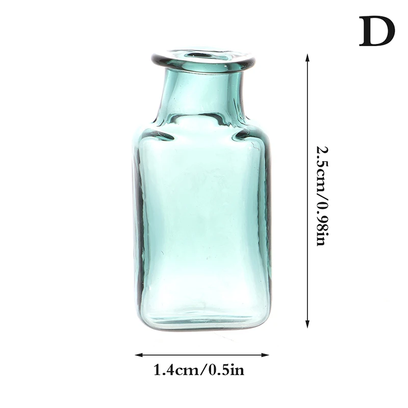 24 Styles 1/12 Lovely Miniature Dollhouse Glass Vase Mini Flower Vase for Doll House Furniture Decoration Accessories