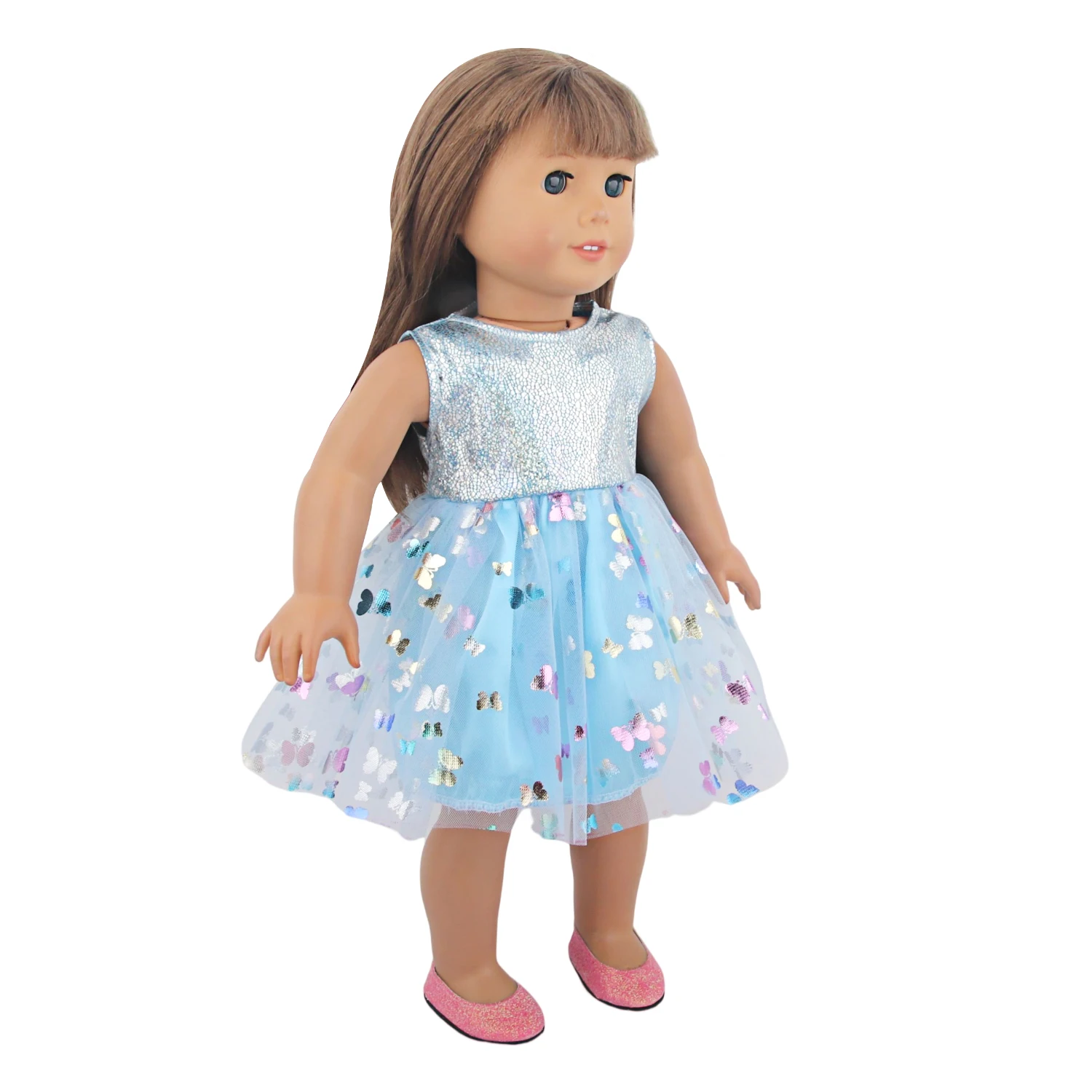Cute Princess Doll Dress Clothes For American 18 Inch Girl Dolls Bow Skirt For 43cm Baby New Born&OG,Life Girl Doll KId's Gift