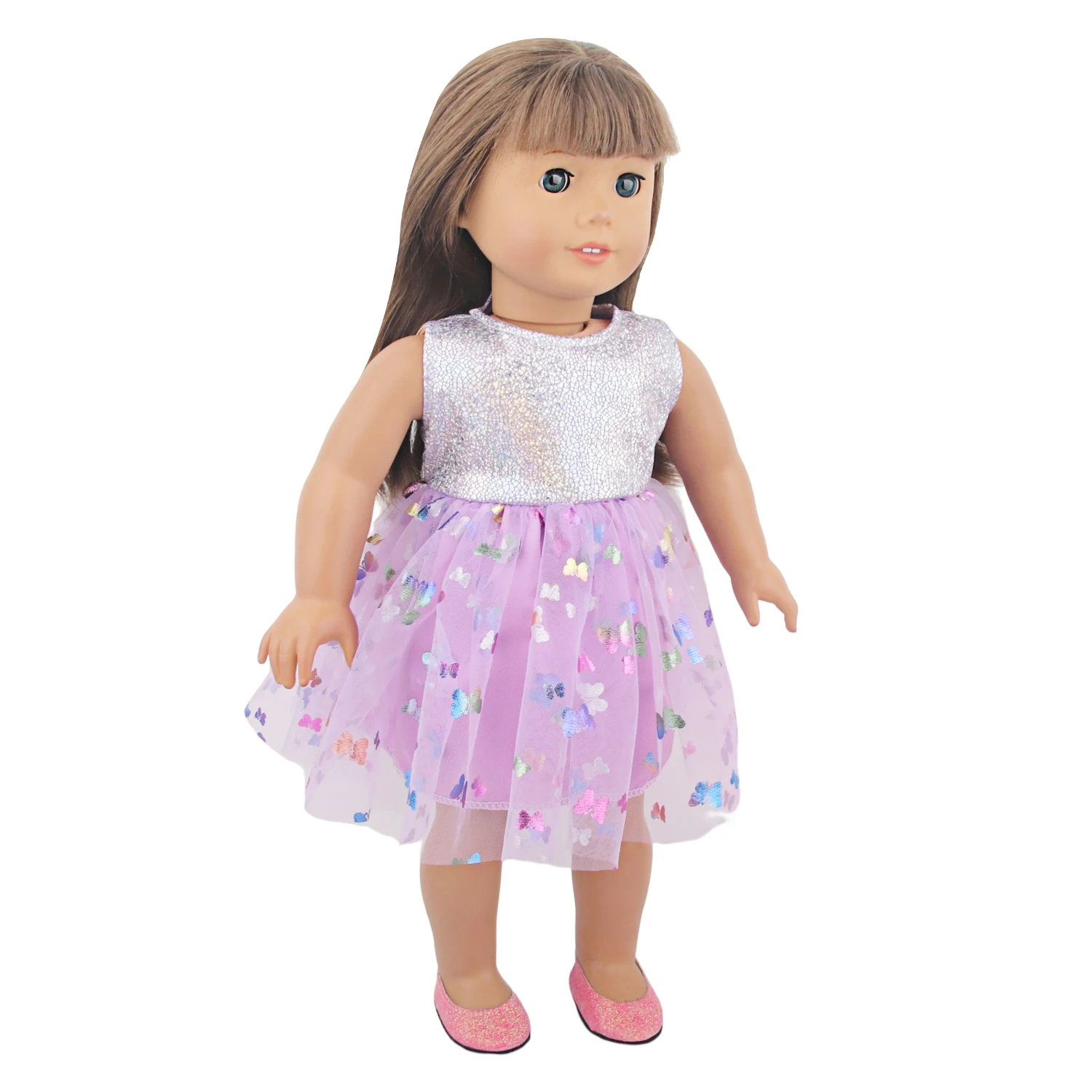Cute Princess Doll Dress Clothes For American 18 Inch Girl Dolls Bow Skirt For 43cm Baby New Born&OG,Life Girl Doll KId's Gift