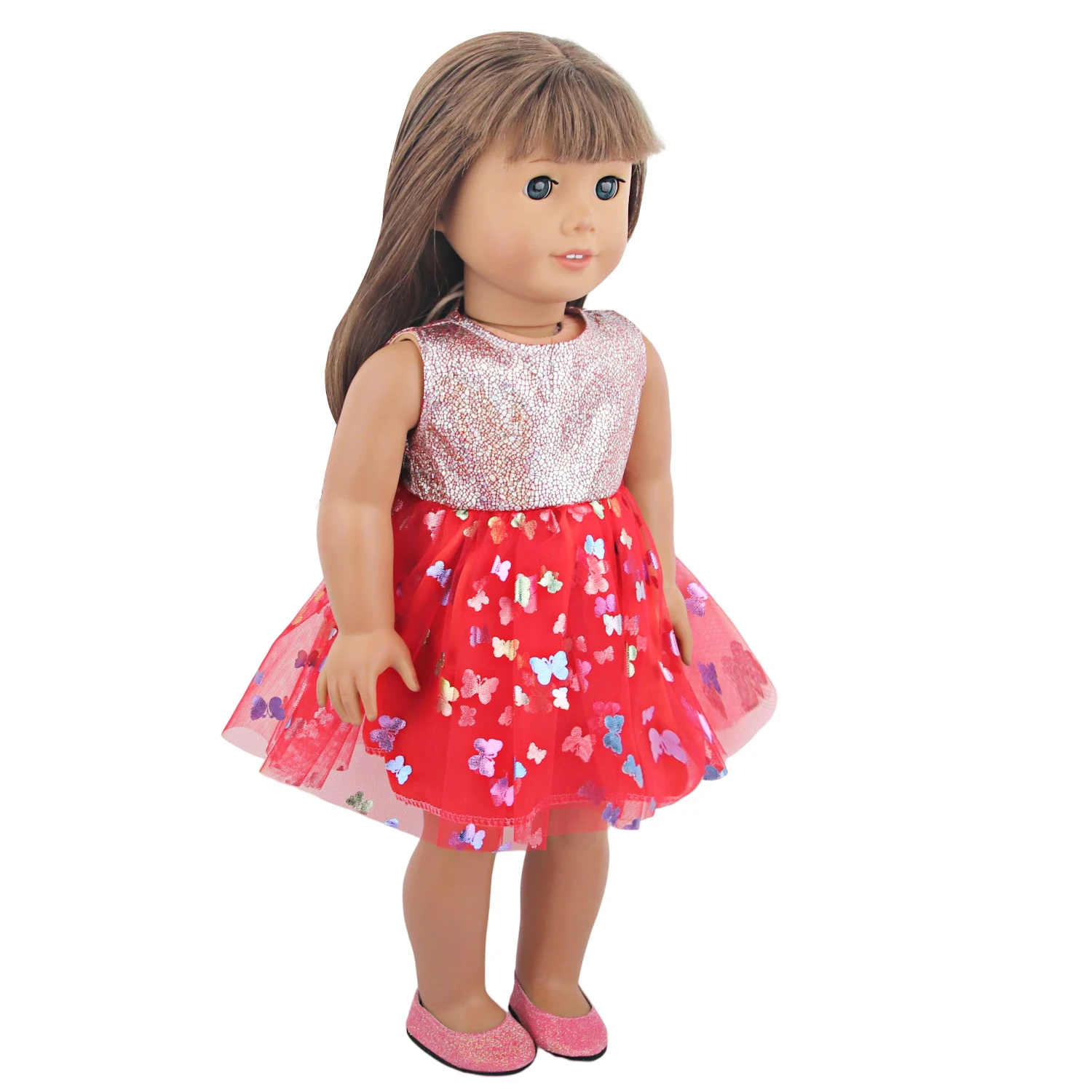 Cute Princess Doll Dress Clothes For American 18 Inch Girl Dolls Bow Skirt For 43cm Baby New Born&OG,Life Girl Doll KId's Gift