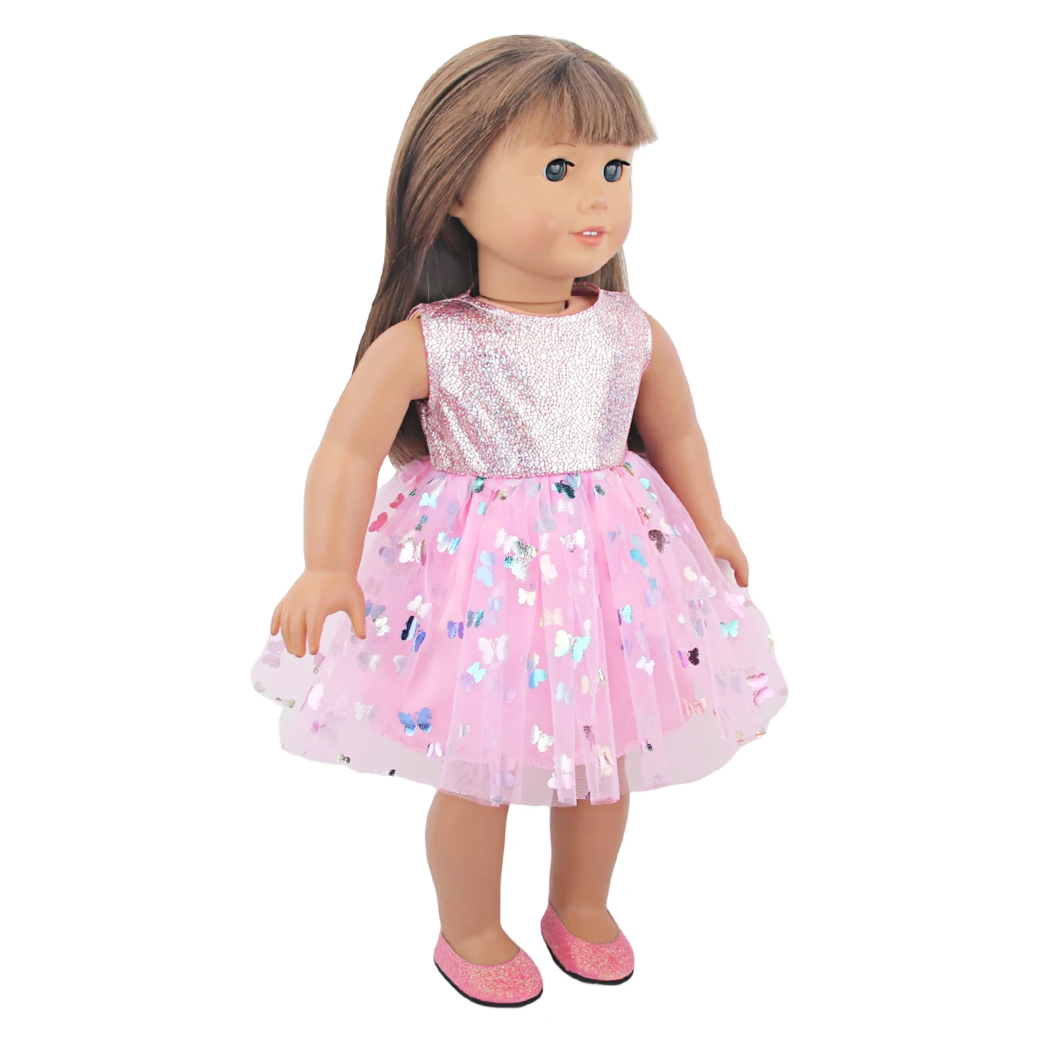 Cute Princess Doll Dress Clothes For American 18 Inch Girl Dolls Bow Skirt For 43cm Baby New Born&OG,Life Girl Doll KId's Gift