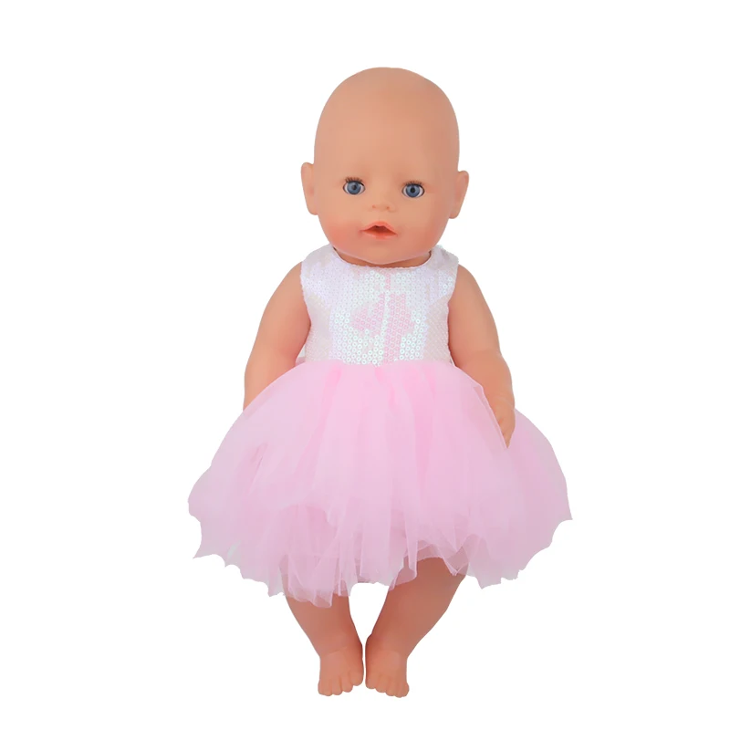 Cute Princess Doll Dress Clothes For American 18 Inch Girl Dolls Bow Skirt For 43cm Baby New Born&OG,Life Girl Doll KId's Gift