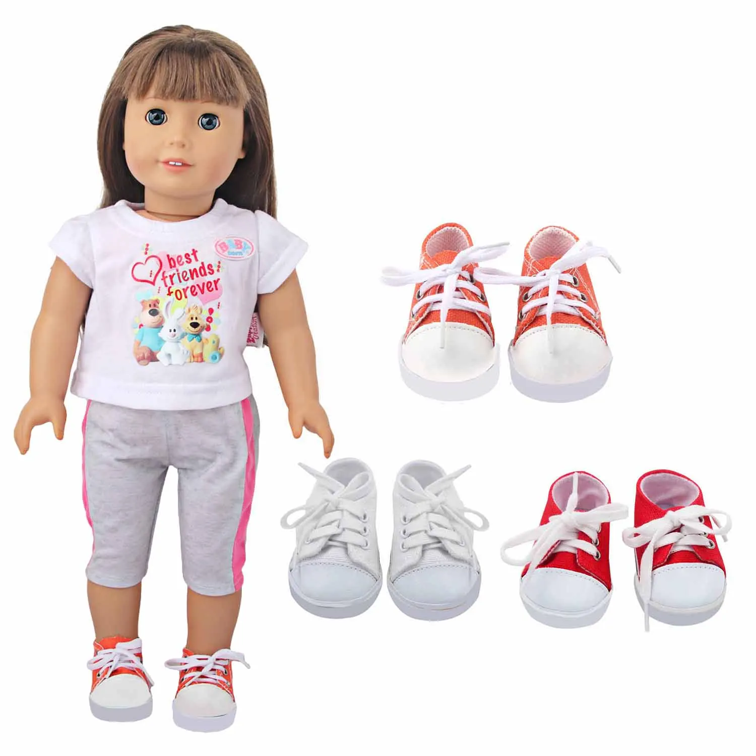 Cute Princess Doll Dress Clothes For American 18 Inch Girl Dolls Bow Skirt For 43cm Baby New Born&OG,Life Girl Doll KId's Gift