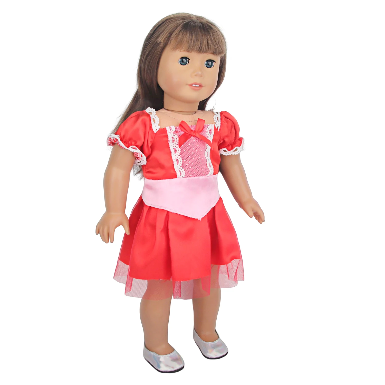 Cute Princess Doll Dress Clothes For American 18 Inch Girl Dolls Bow Skirt For 43cm Baby New Born&OG,Life Girl Doll KId's Gift