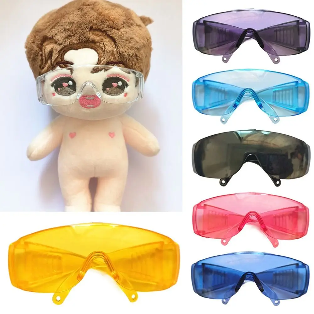 20CM Plush Doll Glasses Colorful Ski Goggles Sunglasses Y2k Style Miniature Eyeglasses For 60CM BJD Dolls Accessories