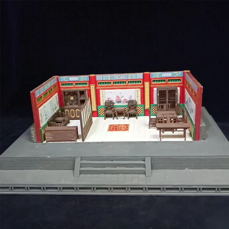 DIY Wooden Doll Houses Itsukushima Shinto Shrine Japanese Construction Miniature Building Kits with Furniture Dollhouse Gifts