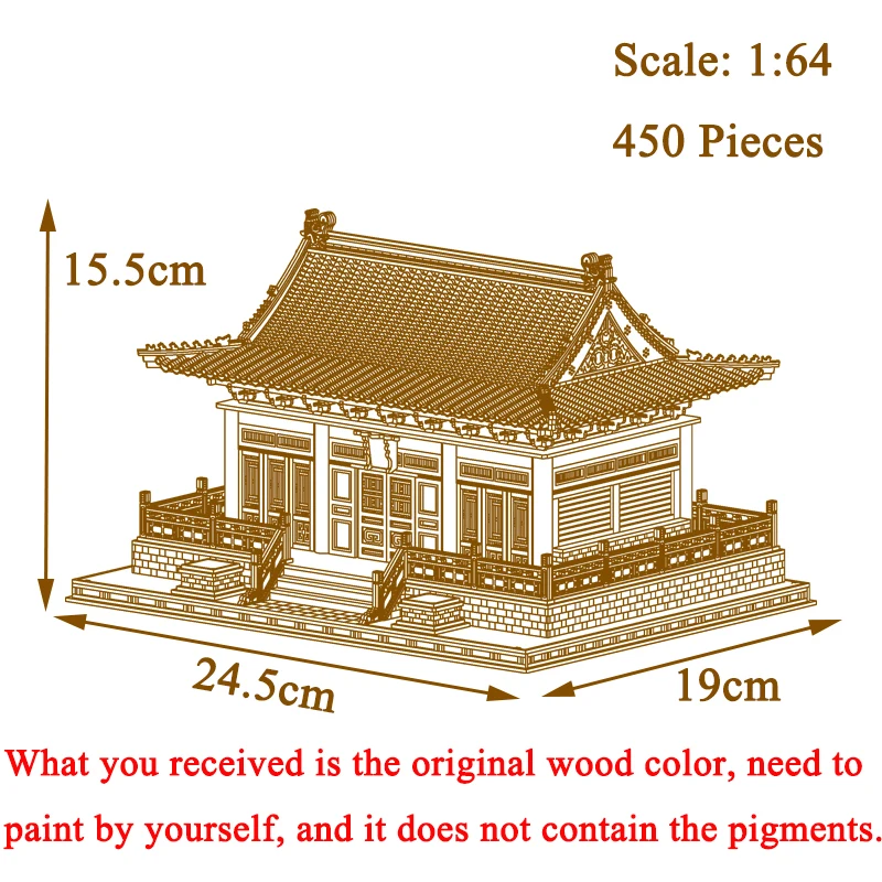 DIY Wooden Doll Houses Itsukushima Shinto Shrine Japanese Construction Miniature Building Kits with Furniture Dollhouse Gifts