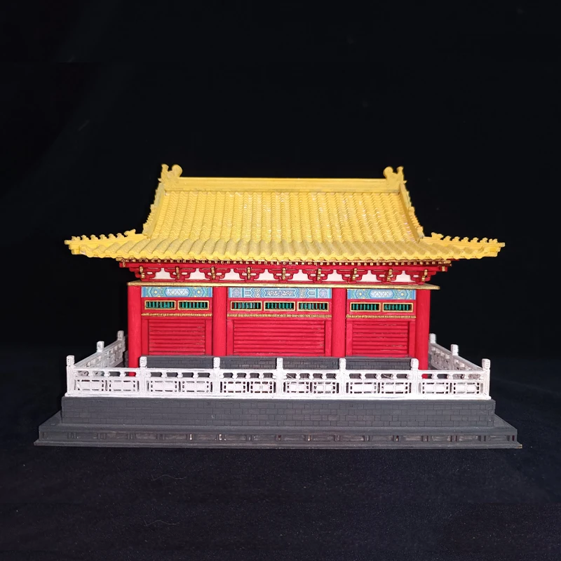 DIY Wooden Doll Houses Itsukushima Shinto Shrine Japanese Construction Miniature Building Kits with Furniture Dollhouse Gifts