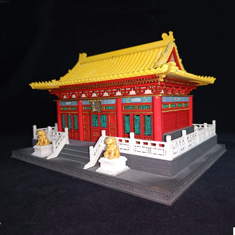 DIY Wooden Doll Houses Itsukushima Shinto Shrine Japanese Construction Miniature Building Kits with Furniture Dollhouse Gifts