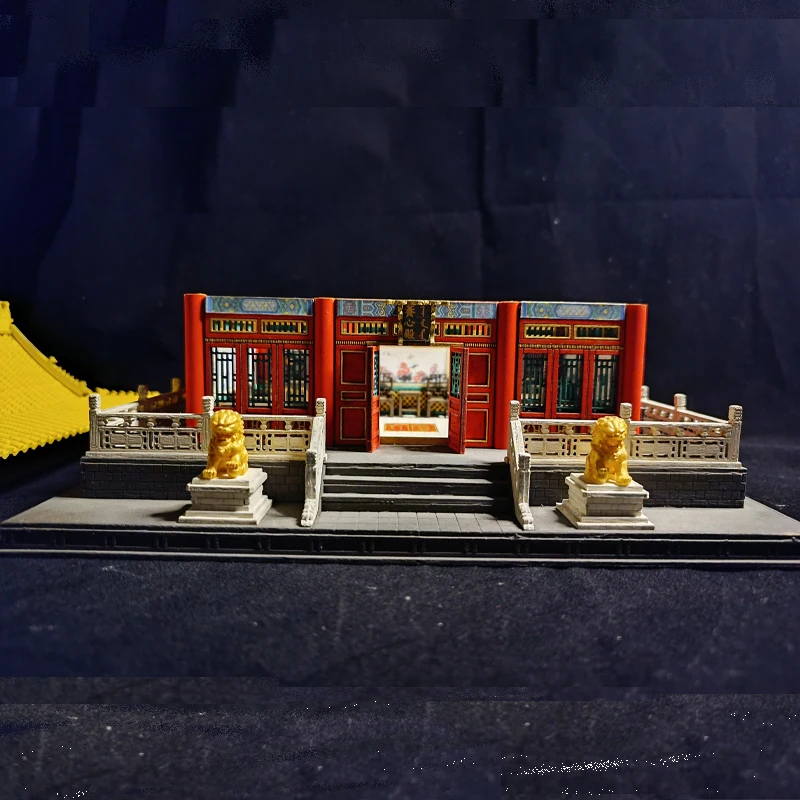 DIY Wooden Doll Houses Itsukushima Shinto Shrine Japanese Construction Miniature Building Kits with Furniture Dollhouse Gifts
