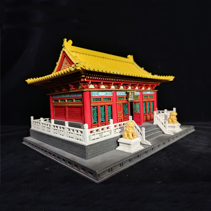 DIY Wooden Doll Houses Itsukushima Shinto Shrine Japanese Construction Miniature Building Kits with Furniture Dollhouse Gifts