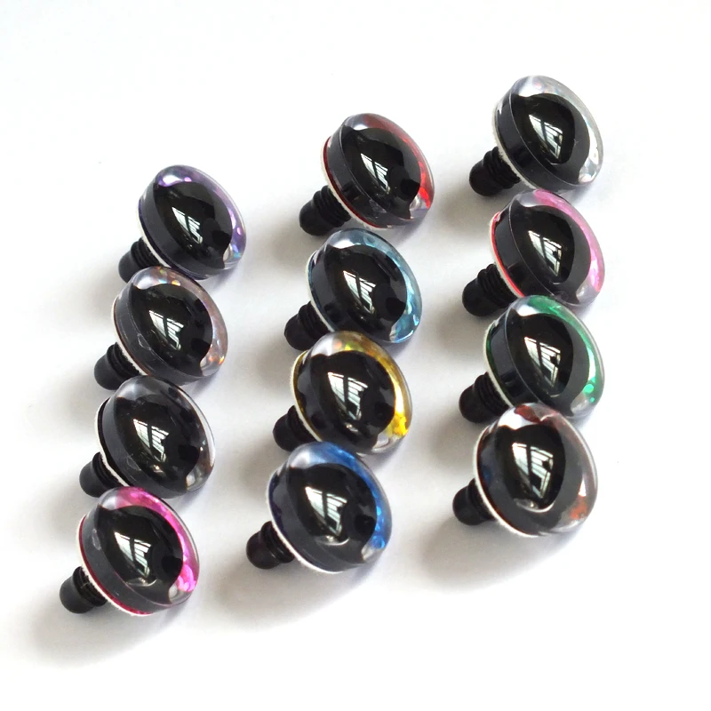 20pcs 9/12/14/16/18/20/25/30/35/40mm clear trapezoid plastic safety toy eyes + glitter Nonwovens -Can choose size and color