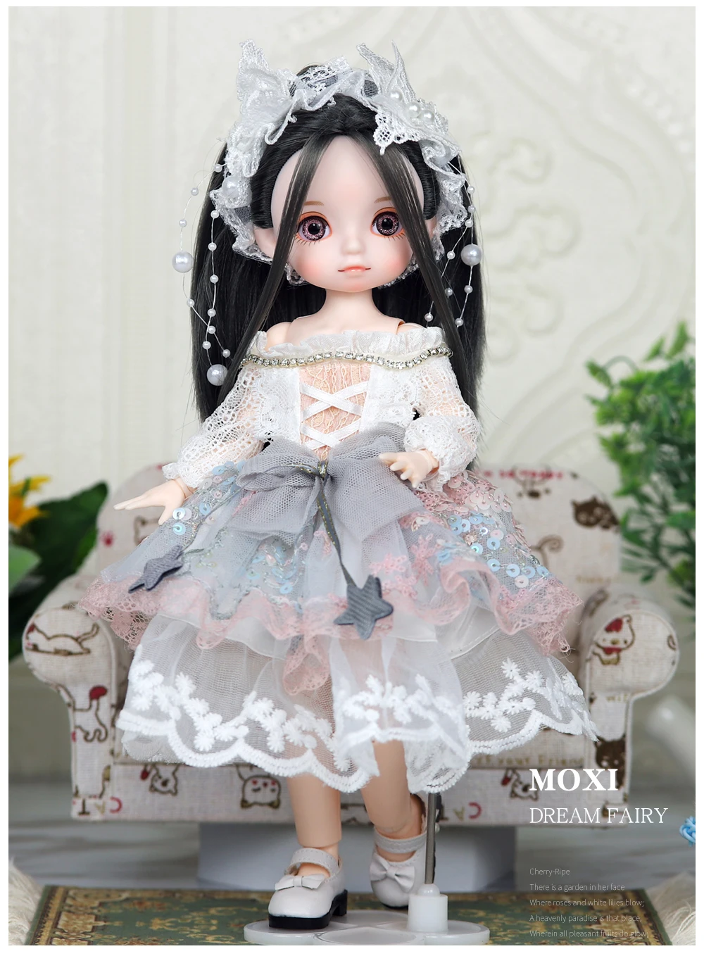 Dream Fairy 1/6 BJD Doll Trendy cute series 28cm Ball Jointed Doll Including Exquisite Clothing Headwear And Shoes Girls Gift