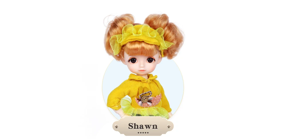 Dream Fairy 1/6 BJD Doll Trendy cute series 28cm Ball Jointed Doll Including Exquisite Clothing Headwear And Shoes Girls Gift