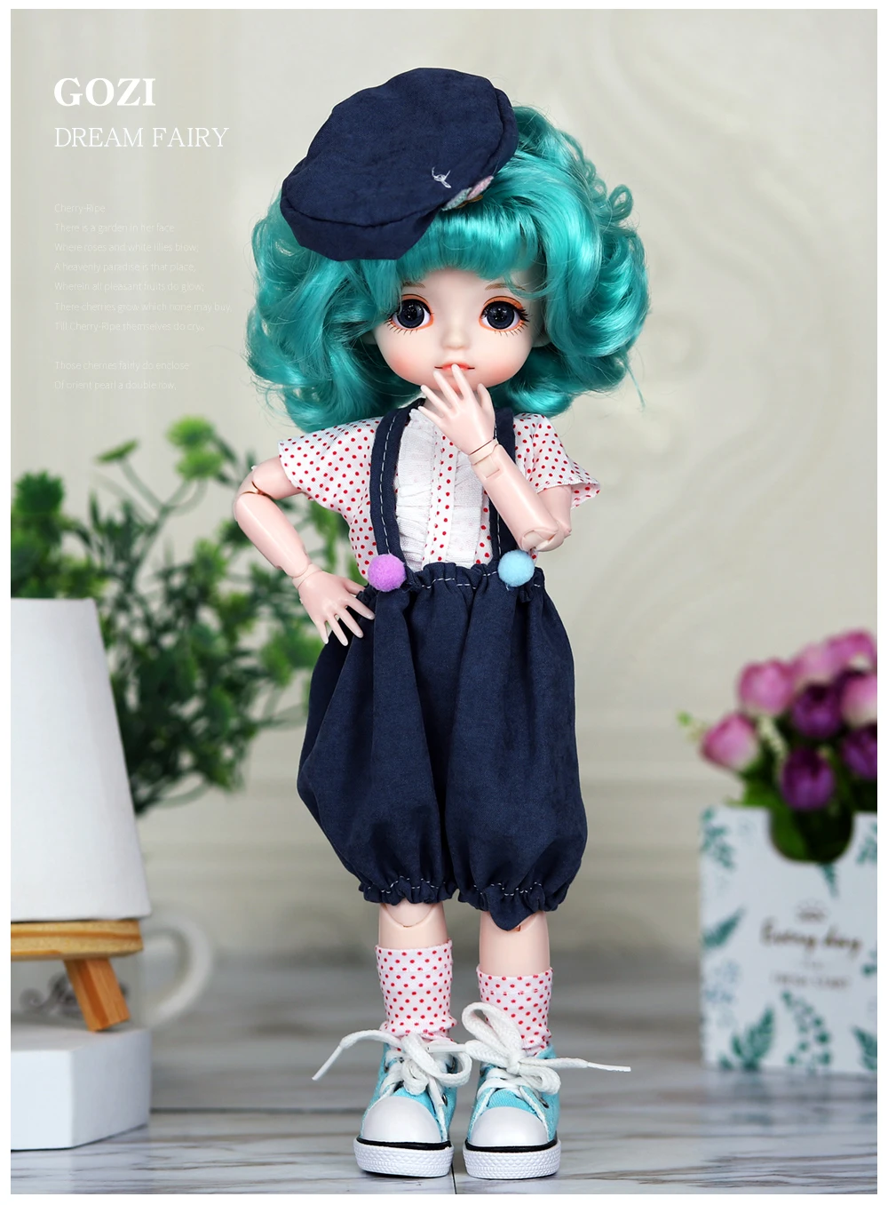 Dream Fairy 1/6 BJD Doll Trendy cute series 28cm Ball Jointed Doll Including Exquisite Clothing Headwear And Shoes Girls Gift