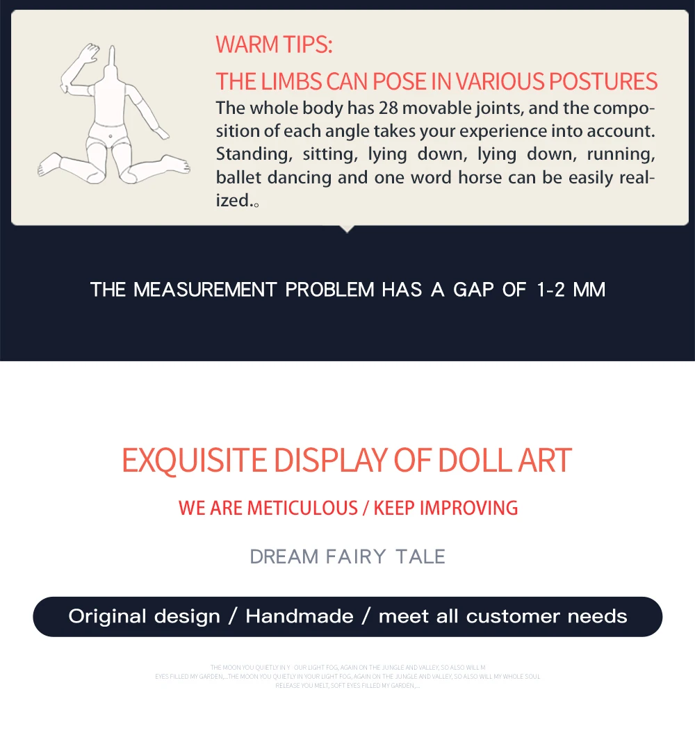 Dream Fairy 1/6 BJD Doll Trendy cute series 28cm Ball Jointed Doll Including Exquisite Clothing Headwear And Shoes Girls Gift