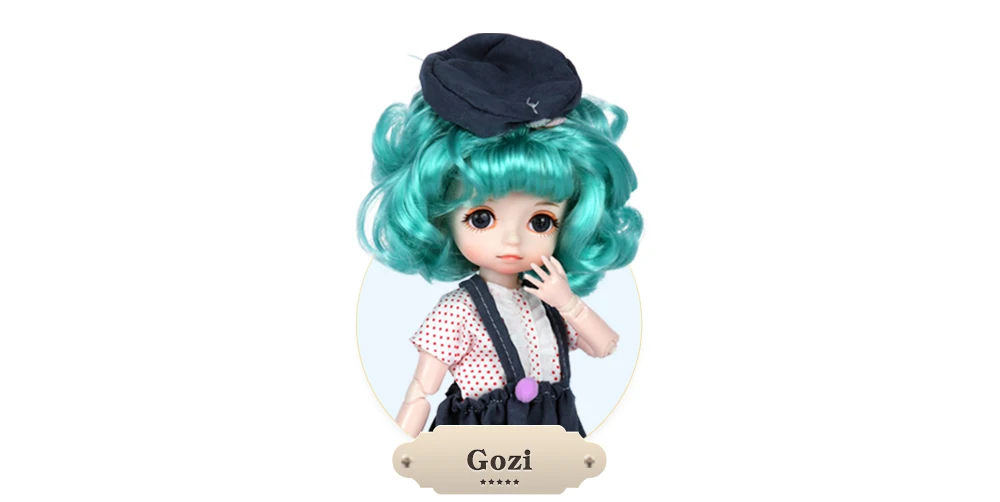 Dream Fairy 1/6 BJD Doll Trendy cute series 28cm Ball Jointed Doll Including Exquisite Clothing Headwear And Shoes Girls Gift