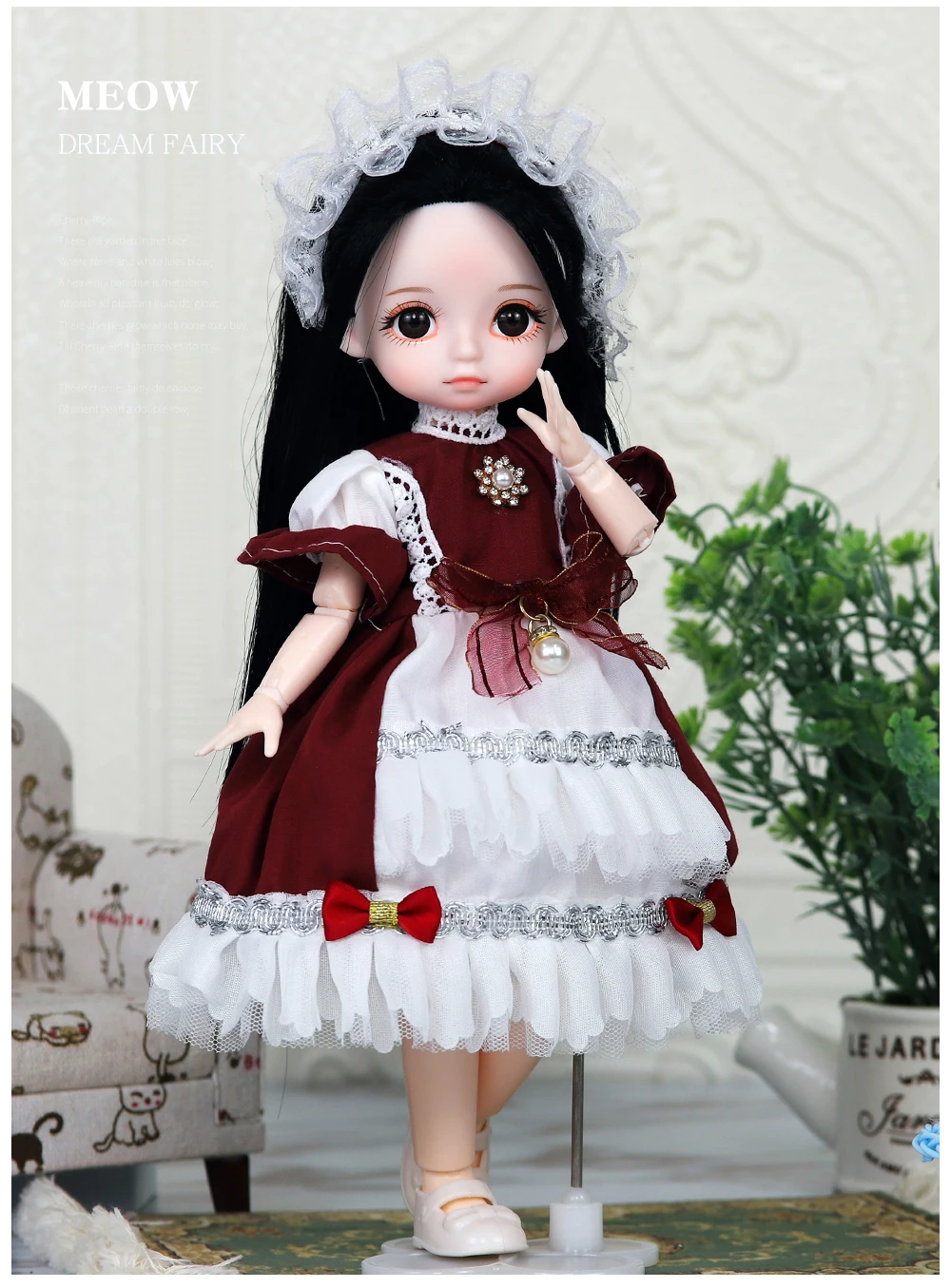 Dream Fairy 1/6 BJD Doll Trendy cute series 28cm Ball Jointed Doll Including Exquisite Clothing Headwear And Shoes Girls Gift