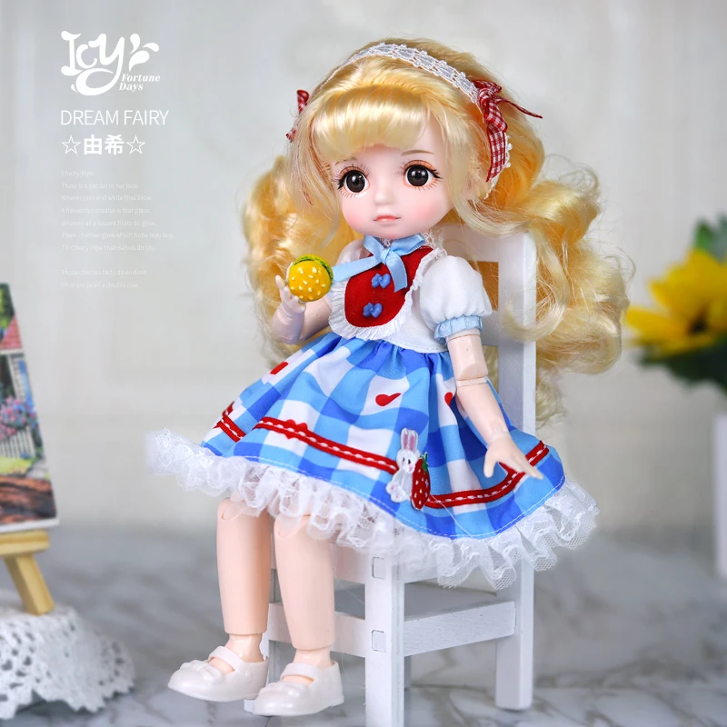 Dream Fairy 1/6 BJD Doll Trendy cute series 28cm Ball Jointed Doll Including Exquisite Clothing Headwear And Shoes Girls Gift