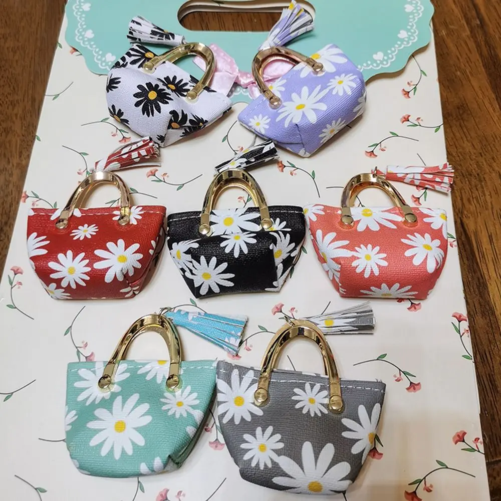 Fashion Miniature Handbag Lady Leather Purse Shoulder Bag For 1/6 BJD Dolls Outfits Accessories Dollhouse Girls Gift Toys