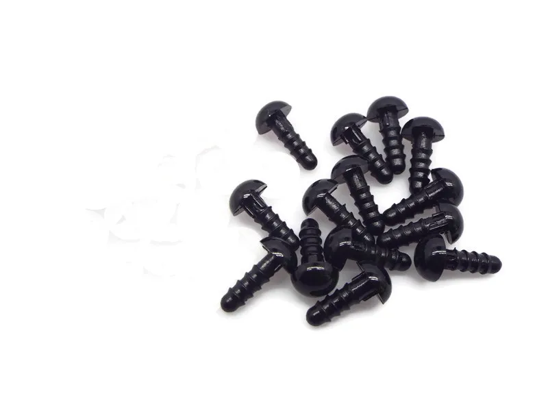 Safety Animal Black Eyes Plastic Crochet Eyes For Teddy Bear Puppet Toy Amigurumi Doll 4.5mm-24mm Can Be Choosen