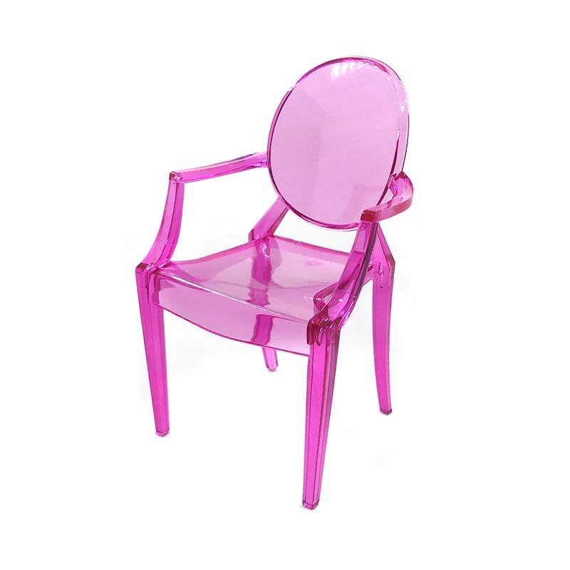 1:6 Dollhouse Mini Colorful Leisure Home Chair Model for Dollhouse Furniture Accessories